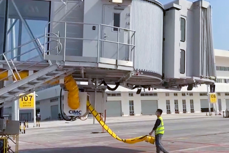中集天達(dá)吉榮最新一代電動風(fēng)管機(jī)產(chǎn)品首次成規(guī)模入駐國內(nèi)民航機(jī)場